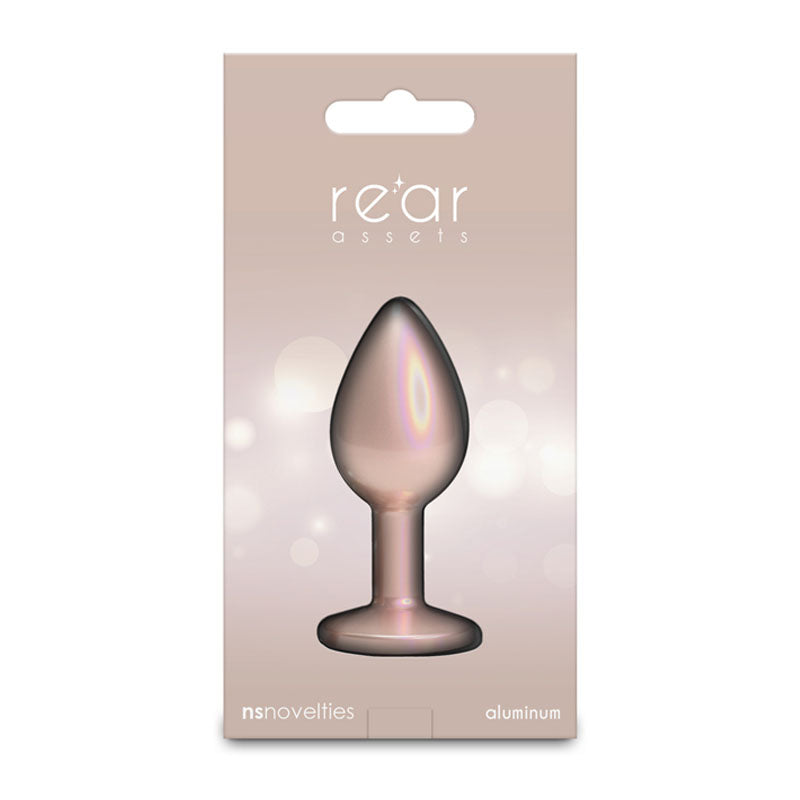 Rear Assets Iridescent Small Champagne Iridescent Champagne 7.1 Cm Small Butt Plug