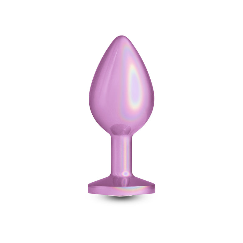 Rear Assets Iridescent Medium Pink Iridescent Pink 8.2 Cm Medium Butt Plug