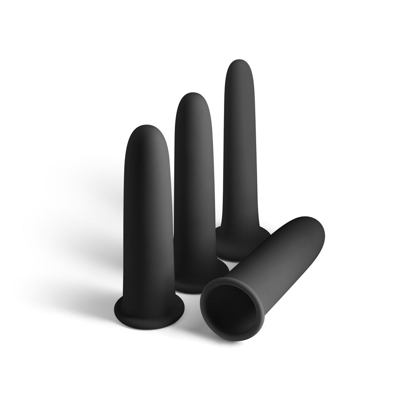 Renegade Gliders Black Black Anal Dilators Set Of 4