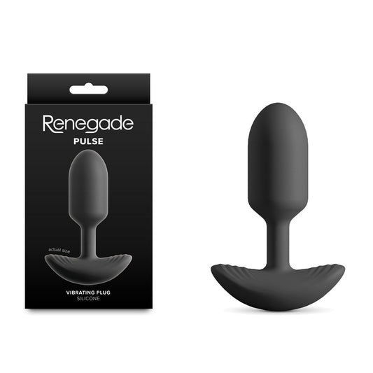 Renegade Pulse Black Black 11 Cm Usb Rechargeable Vibrating Butt Plug