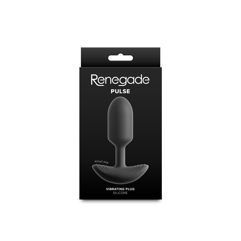 Renegade Pulse Black Black 11 Cm Usb Rechargeable Vibrating Butt Plug