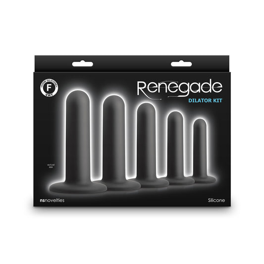 Renegade Dilator Kit Black Black Anal Dilator Kit Set Of 5