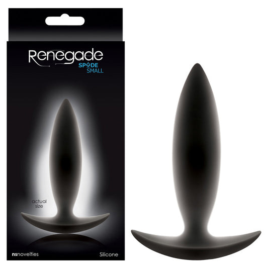 Renegade Spades Black 10 Cm (4'') Small Butt Plug