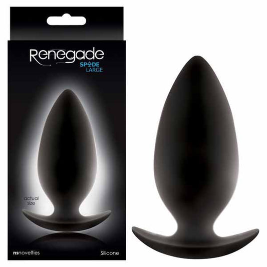 Renegade Spades Black 10.5 Cm (4.15'') Large Butt Plug
