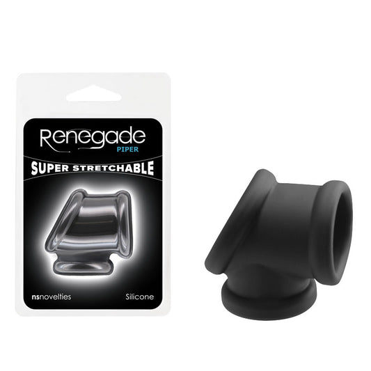 Renegade Piper Black Black Cock & Balls Tube