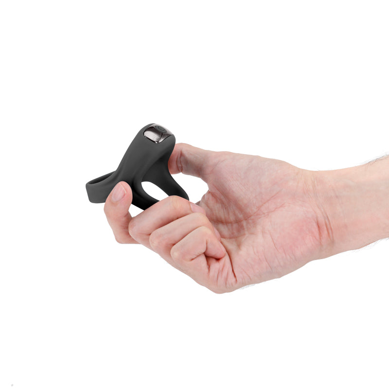 Renegade Emperor Black Black Usb Rechargeable Vibrating Cock & Ball Rings