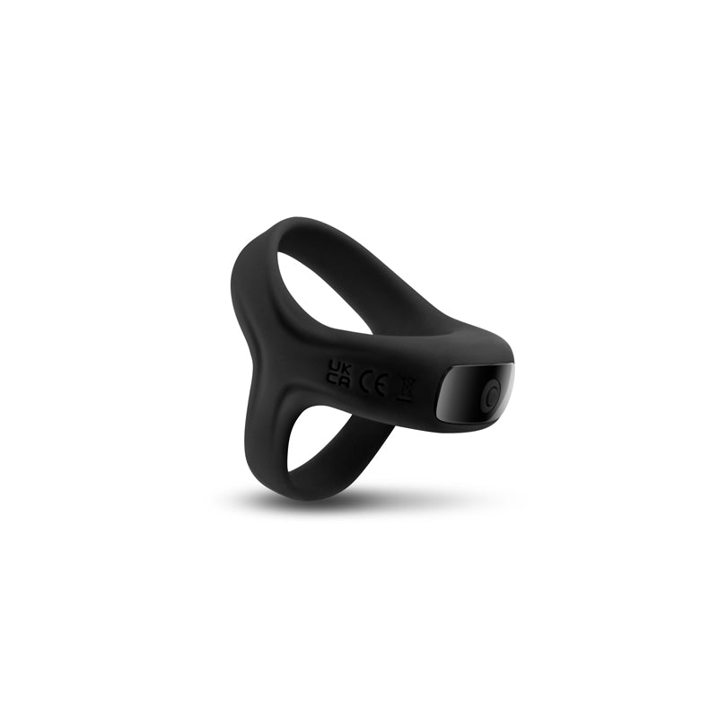 Renegade Emperor Black Black Usb Rechargeable Vibrating Cock & Ball Rings