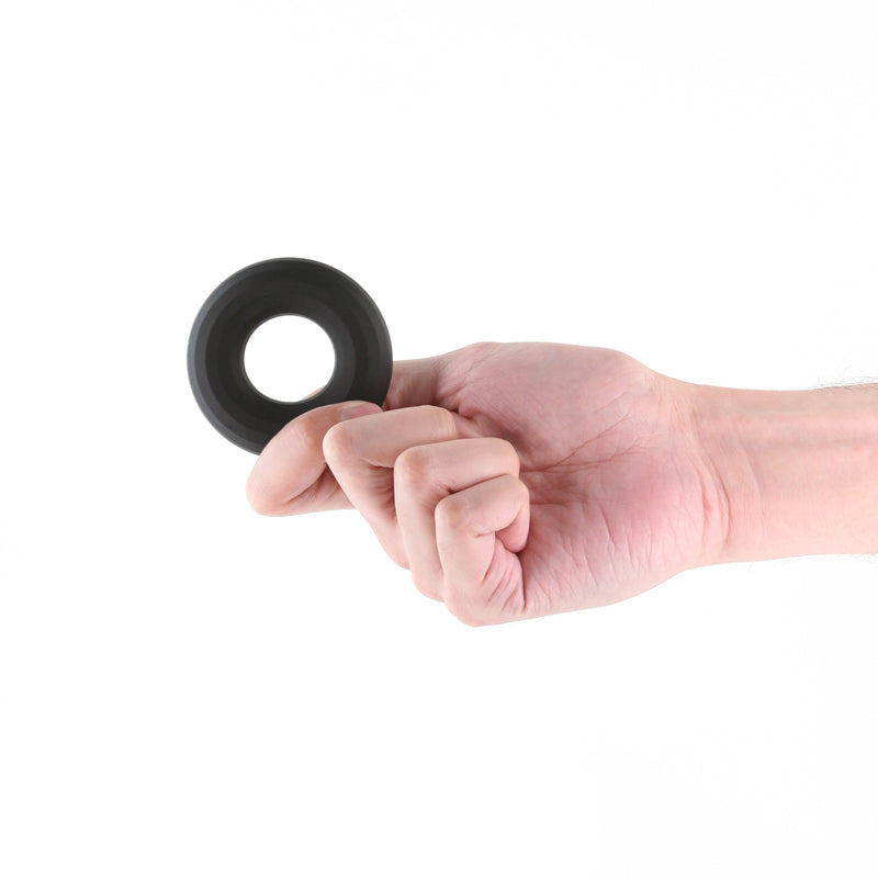 Renegade Fireman Ring Large Black Black Large Cock Ring