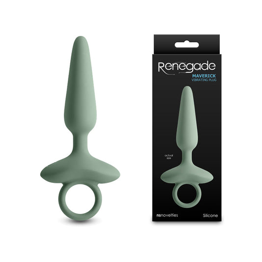 Renegade Maverick Sage Green 15 Cm Usb Rechargeable Vibrating Butt Plug