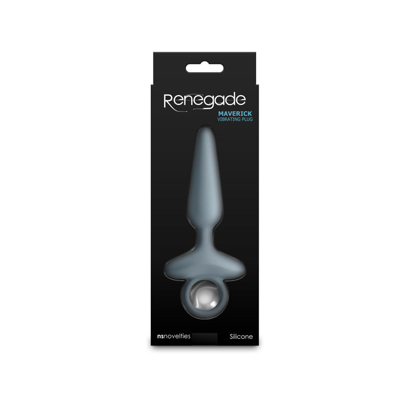 Renegade Maverick Grey Grey 15 Cm Usb Rechargeable Vibrating Butt Plug