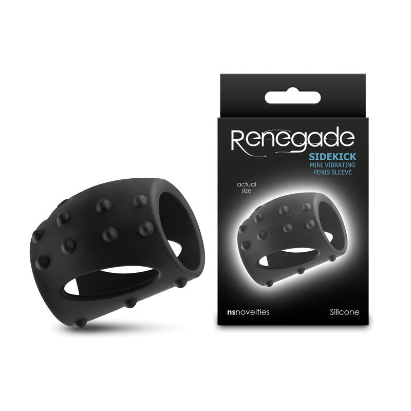 Renegade Sidekick Black Black Usb Rechargeable Vibrating Penis Cage