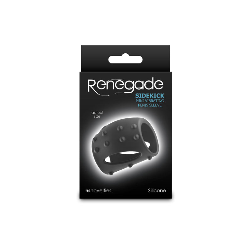 Renegade Sidekick Black Black Usb Rechargeable Vibrating Penis Cage