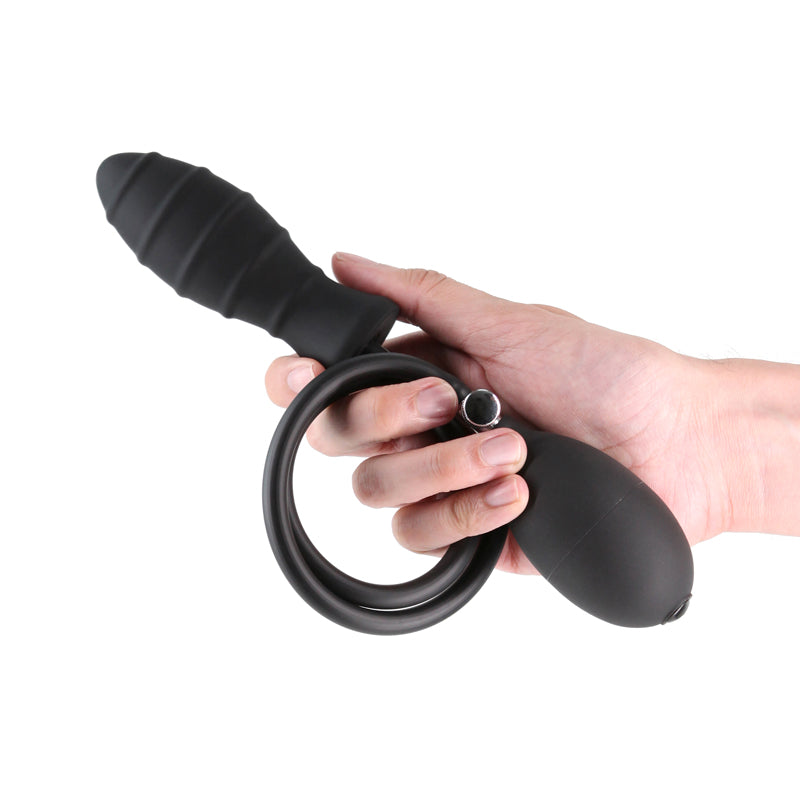Renegade Inflata Play Black Black 10.5 Cm Inflatable Butt Plug