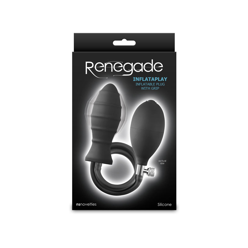 Renegade Inflata Play Black Black 10.5 Cm Inflatable Butt Plug