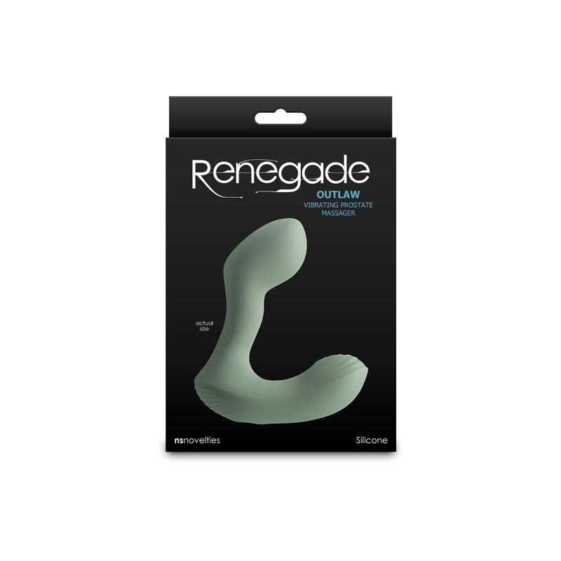 Renegade Outlaw Sage Green 12 Cm Usb Rechargeable Vibrating Prostate Massager