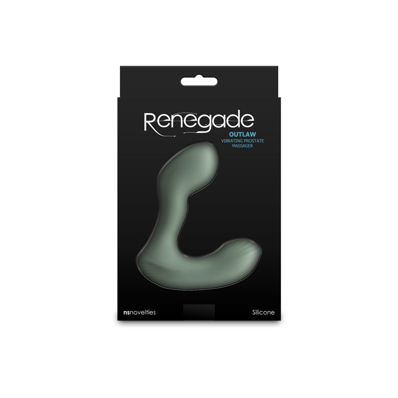 Renegade Outlaw Sage Green 12 Cm Usb Rechargeable Vibrating Prostate Massager