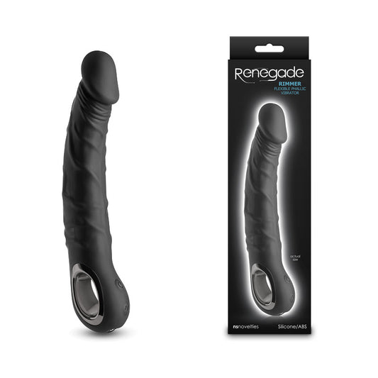 Renegade Rimmer Black Black 22 Cm Usb Rechargeable Vibrator
