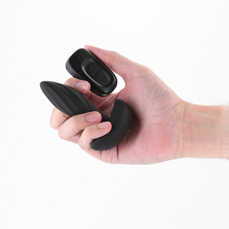 Renegade Flash Black Black 10.3 Cm Usb Rechargeable Vibrating Butt Plug