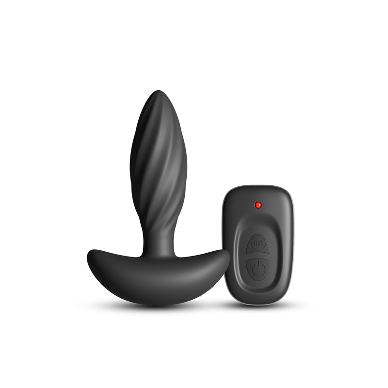 Renegade Flash Black Black 10.3 Cm Usb Rechargeable Vibrating Butt Plug