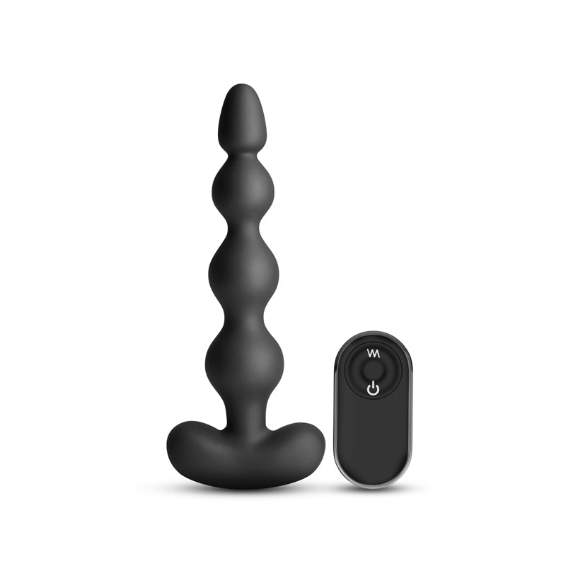Renegade Reign Black Black 17.9 Cm Usb Rechargeable Vibrating Anal Beads With Wireless Remote
