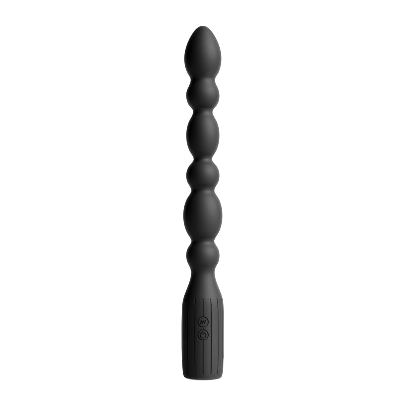 Renegade Prime Black Black 28.8 Cm Usb Rechargeable Vibrating Anal Beads