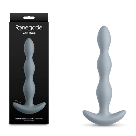 Renegade Vantage Grey Grey 20.6 Cm Usb Rechargeable Vibrating Anal Beads