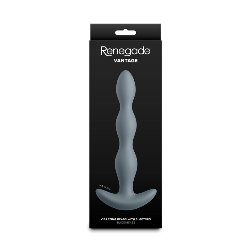 Renegade Vantage Grey Grey 20.6 Cm Usb Rechargeable Vibrating Anal Beads