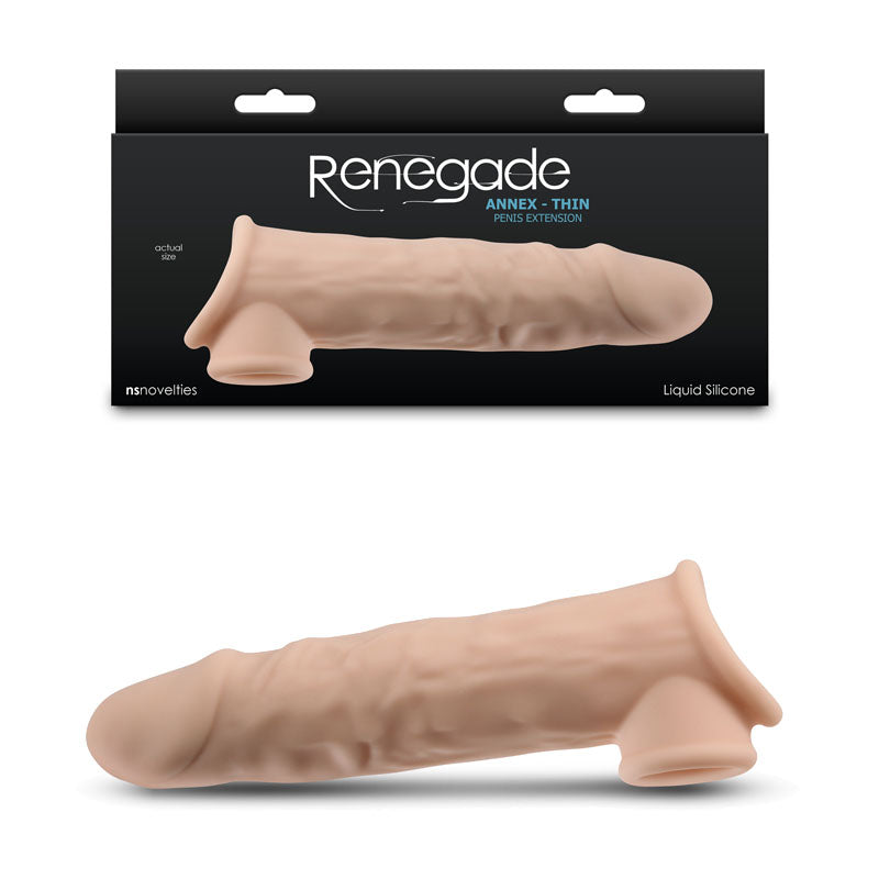 Renegade Annex Thin Flesh Flesh 19.4 Cm Penis Extender Sleeve