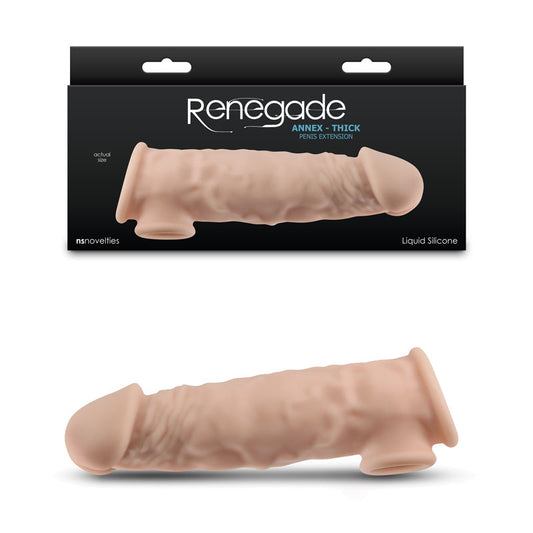 Renegade Annex Thick Flesh Flesh 18.6 Cm Penis Extender Sleeve