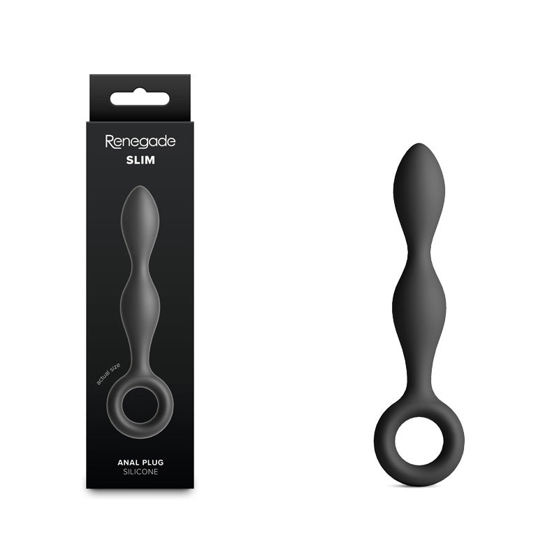 Renegade Slim Black Black 12.7 Cm Anal Plug
