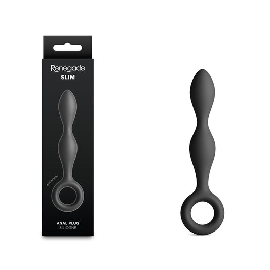 Renegade Slim Black Black 12.7 Cm Anal Plug