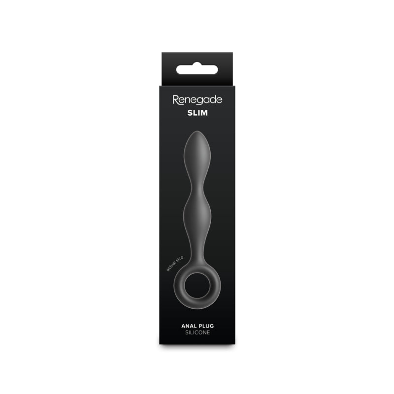 Renegade Slim Black Black 12.7 Cm Anal Plug