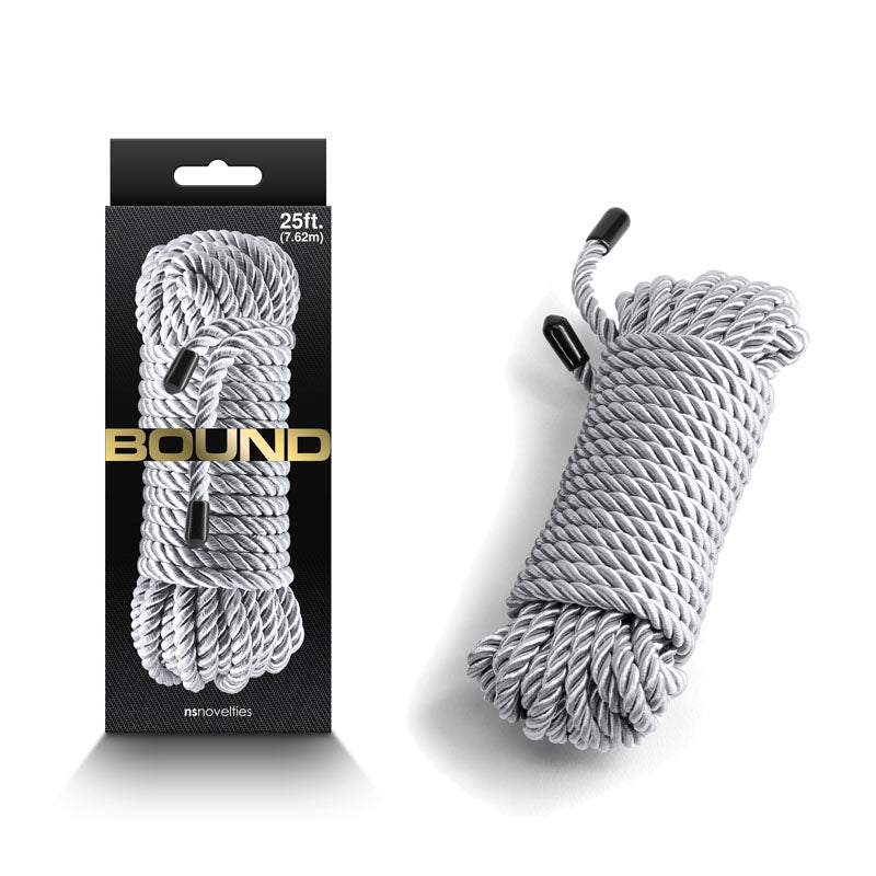 Bound Rope Silver Silver Bondage Rope 7.6 Metre Length