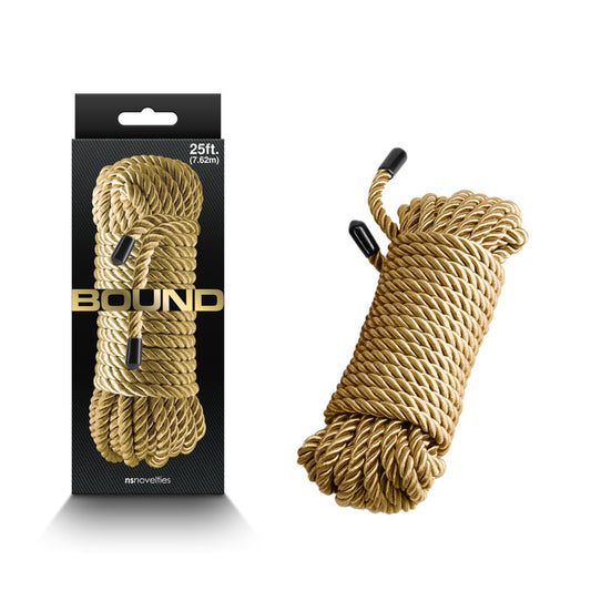 Bound Rope Gold Gold Bondage Rope 7.6 Metre Length