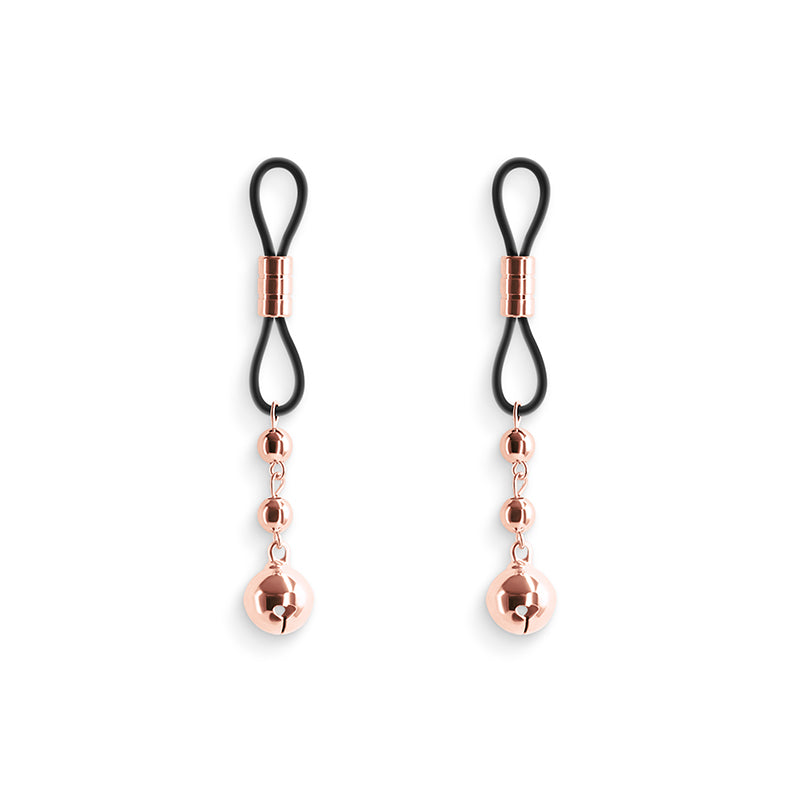 Bound Nipple Clamps D1 Rose Gold Rose Gold/Black Nipple Clamps Set Of 2