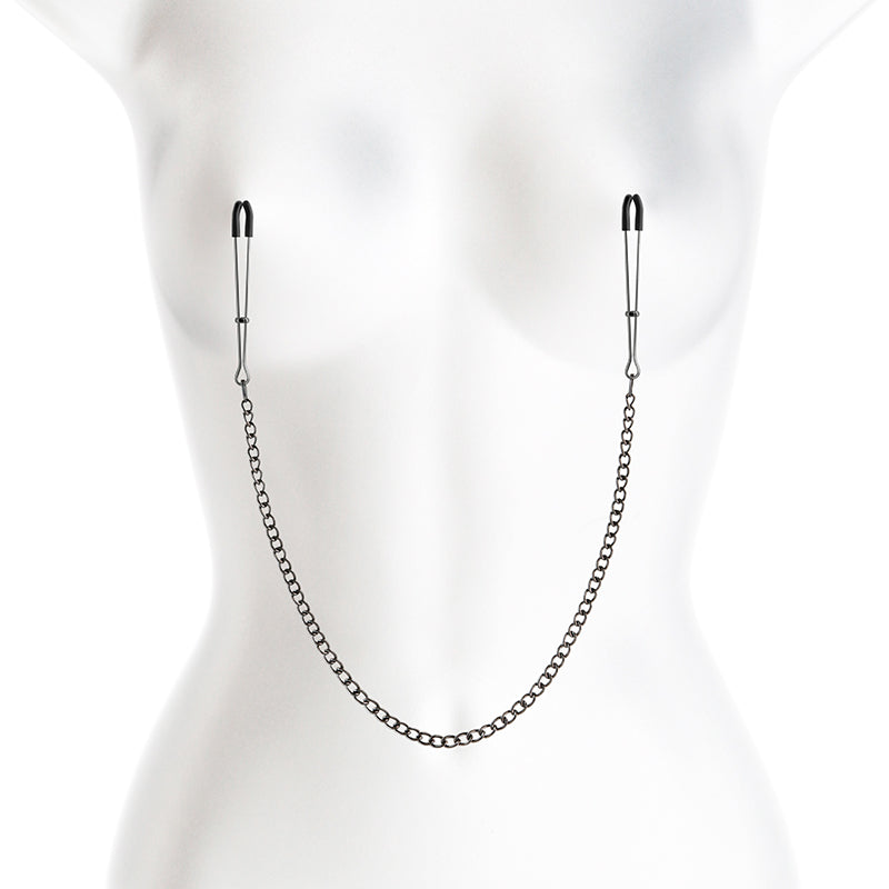 Bound Nipple Clamps Dc3 Gunmetal Gunmetal Nipple Clamps With Chain