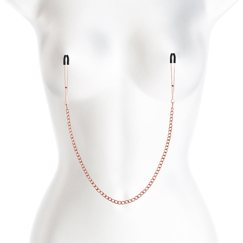 Bound Nipple Clamps Dc3 Rose Gold Rose Gold Nipple Clamps With Chain