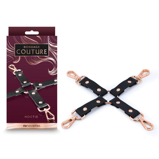 Bondage Couture Hog Tie Black Blue Hog Tie Restraint (No Cuffs Included)