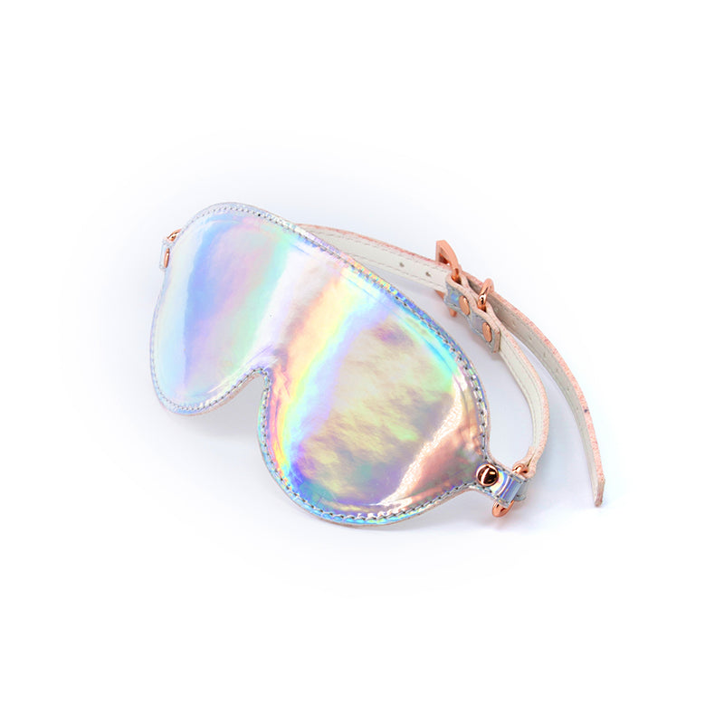 Cosmo Bondage Blindfold Rainbow Metallic Rainbow Eye Restraint