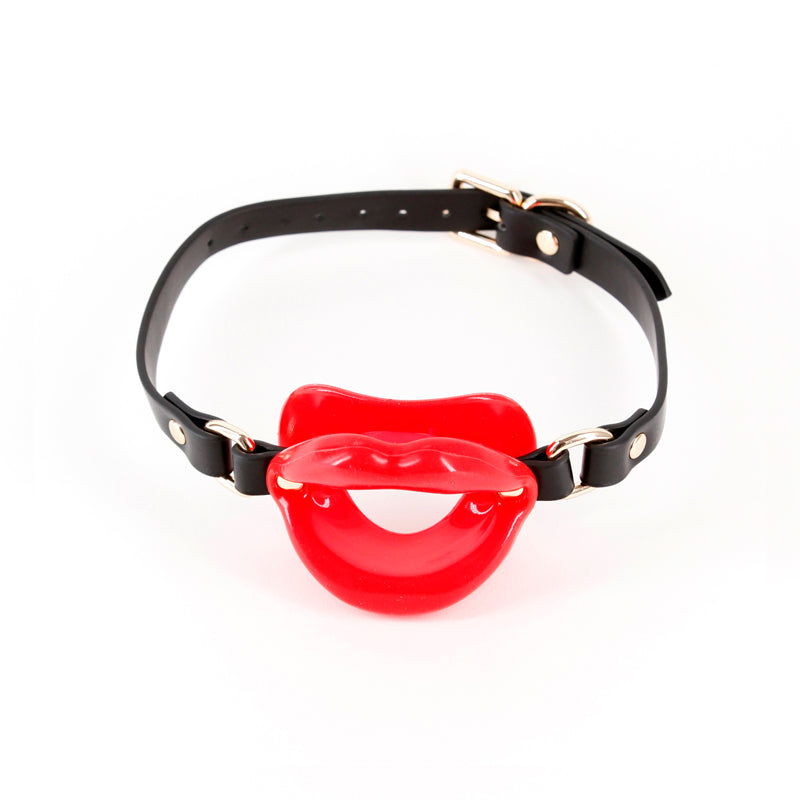 Fetish & Fashion Kourtney Red Lips Open Mouth Restraint