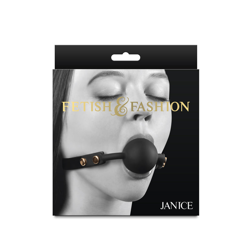 Fetish & Fashion Janice Black Black Mouth Restraint
