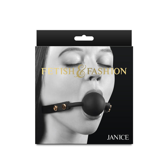Fetish & Fashion Janice Black Black Mouth Restraint