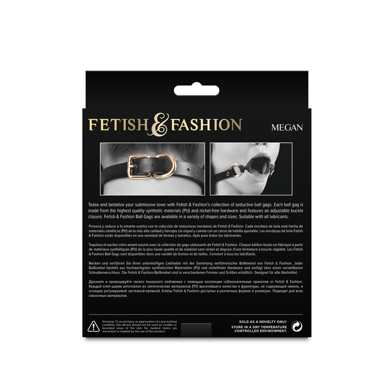 Fetish & Fashion Megan Black Black Mouth Restraint