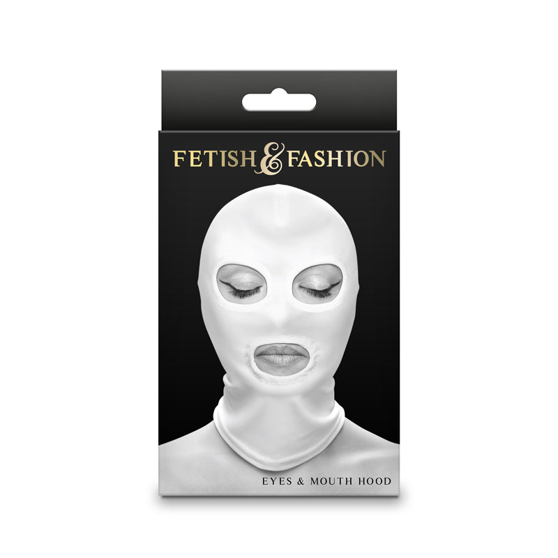 Fetish & Fashion Eyes & Mouth Hood White White Hood