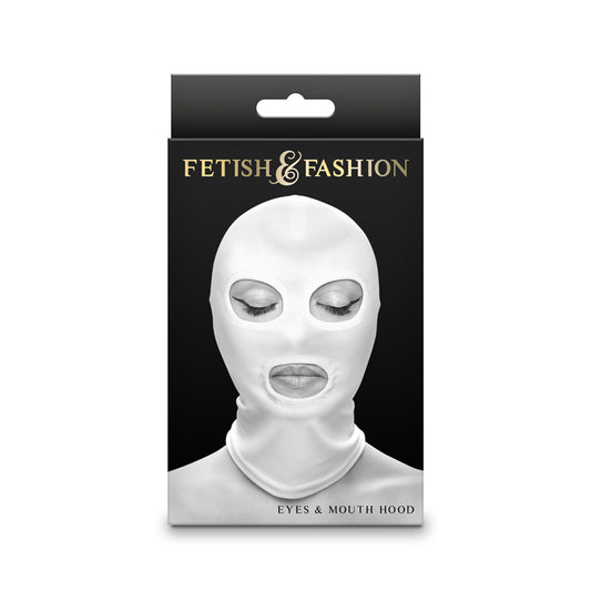 Fetish & Fashion Eyes & Mouth Hood White White Hood