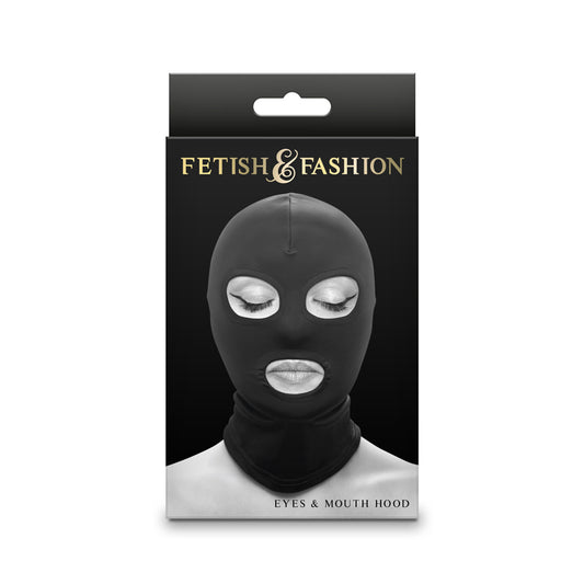 Fetish & Fashion Eyes & Mouth Hood Black Black Hood