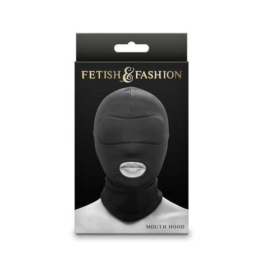 Fetish & Fantasy Mouth Hood Black Black Hood