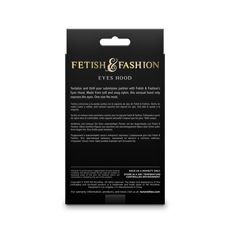 Fetish & Fashion Eyes Hood Black Black Hood