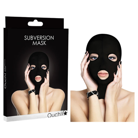 Ouch Subversion Mask Black Hood Mask