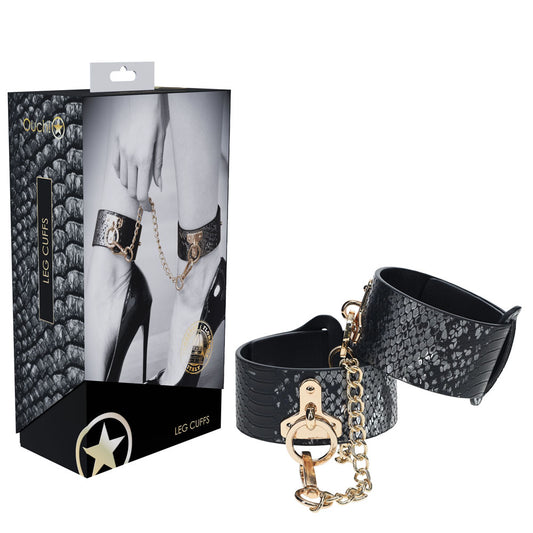 Ouch! Florence Collection Leg Cuffs Black Restraints